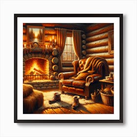 Cozy Cabin Art Print