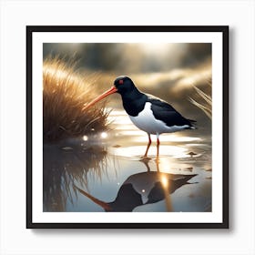 Oyster Catcher on the Estuary Art Print