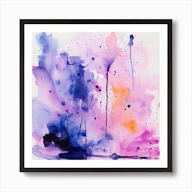 Abstract Watercolor Painting 7 Art Print