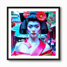 Geisha 5 Art Print