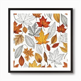 Autumn Leaves 28 Art Print