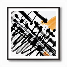 Brushstrokes Art Print