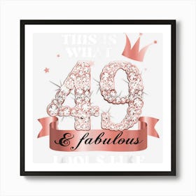 49 & Fabulous I Rose And Black Party Group Candid Photo Item Art Print