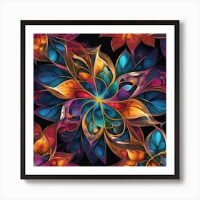 Floral spectrum Art Print