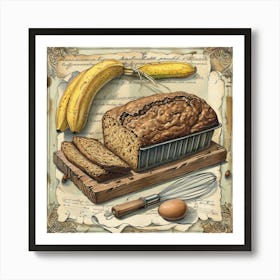 Banana Bread Art Print