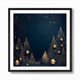 Christmas Tree Background 17 Art Print