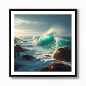 Ocean Waves Art Print