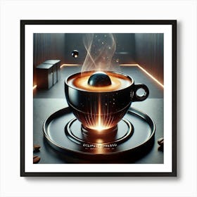 Eclipse Espresso Drink Art Print