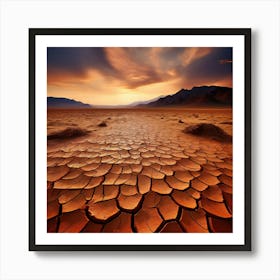 neo-abstract expressionism Black Rock Desert Art Print