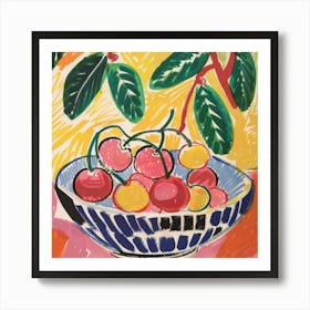 Cherry Painting Matisse Style 11 Art Print