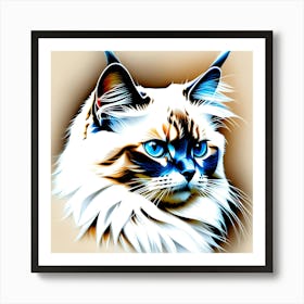 Creative Feline Cat Artwork 7 Art Print