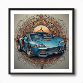 Lamborghini Aventador 18 Art Print