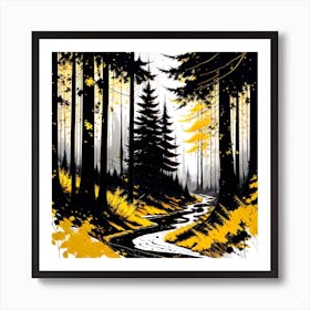 Forest Path 46 Art Print