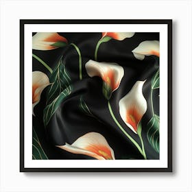 Calla Lily Silk Affiche