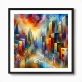 Cityscape Art Print