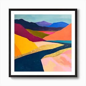 Colourful Abstract Death Valley National Park Usa 4 Art Print