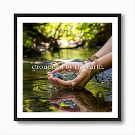 A Stunning Photo Of Hands Gently Cupping A Crystal Art Print