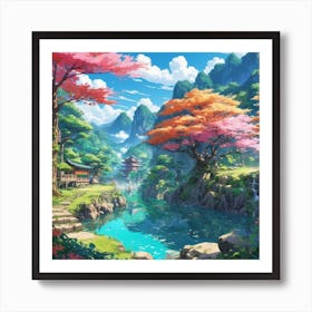 Asian Landscape 1 Art Print