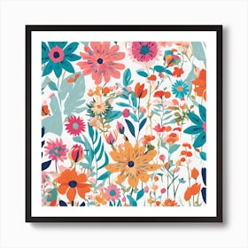 Floral Pattern 1 Art Print