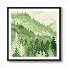 Green Forest Affiche