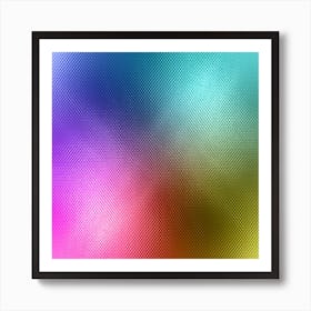 Metallic Rainbow Art Print