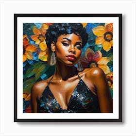 Afro-American Woman Art Print