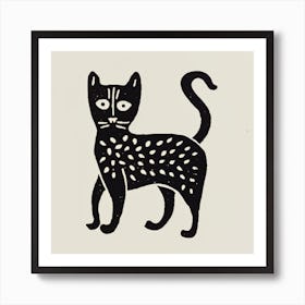 Cat Drawing Art Print