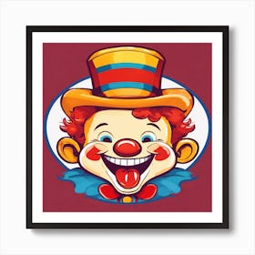 Clown'S Face Art Print