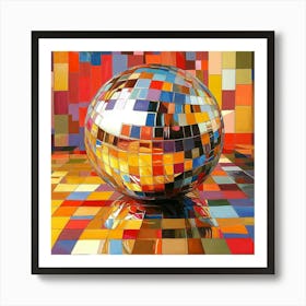 Disco Ball Art 28 Art Print