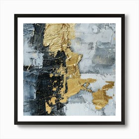 Abstract Gold Painting 1 Art Print