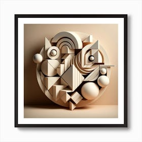 Geometric Abstract Art Art Print