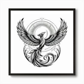 A mythical phoenix 2 Art Print