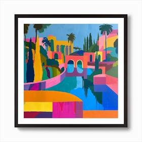 Colourful Gardens Balboa Park Usa Art Print