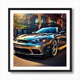 Sports Car In The City Art Print