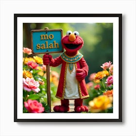 Elmo Sesame Street 2 Art Print