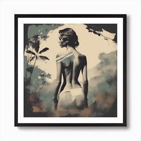 Woman'S Back Art Print