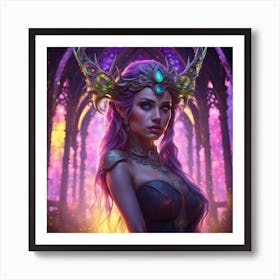 Elven Girl Art Print