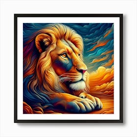 Creative Wild Animal Representation 65 Art Print