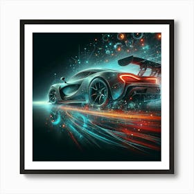 Futuristic Car 162 Art Print