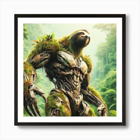 Mech Sloth Art Print