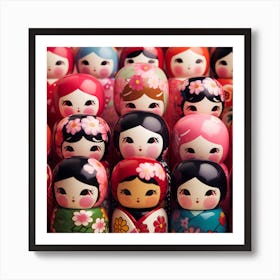 Asian Dolls 10 Art Print