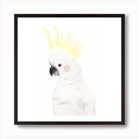 Sweet Cockatoo Square Art Print