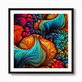 Folding Colour Art Print