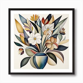 Flowers In A Vase 3 Art Print