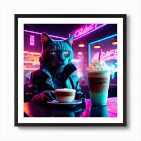 Cosmic Catfeine 18 Art Print