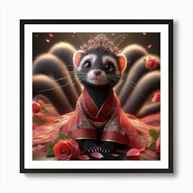 Chinese Raccoon 4 Art Print