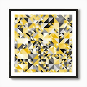 Yellow Triangles Art Print