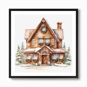 Gingerbread House 4 Art Print