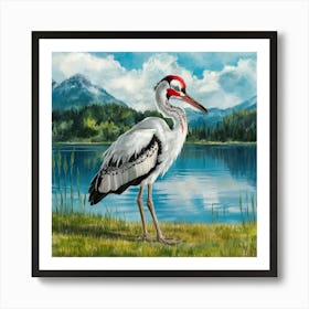 Secretary Bird 3 Art Print