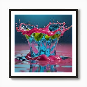 Splashing Water 6 Art Print